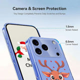 EIDERWOOD iPhone 17 Pro Max Flexible Plastic Christmas Case with Motif - Transparent / Reindeer