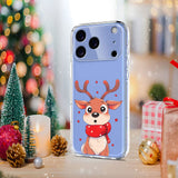EIDERWOOD iPhone 17 Pro Max Flexible Plastic Christmas Case with Motif - Transparent / Reindeer