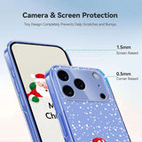 EIDERWOOD iPhone 17 Pro Max Flexible Plastic Christmas Case with Motif - Transparent / Snowman