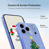 EIDERWOOD iPhone 17 Pro Flexible Plastic Christmas Case with Motif - Transparent / Christmas Tree