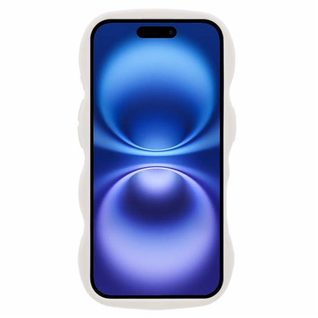 EIDERWOOD iPhone 17 Flexible Plastic Wavy Case - White