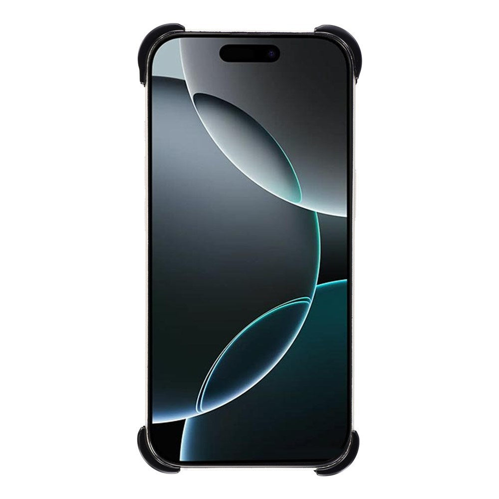 iPhone 16 Pro Two-Piece Metal Bumper Case with Stand & Lens Protector - Black