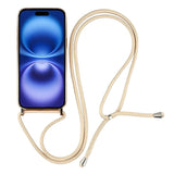 EIDERWOOD iPhone 17 Flexible Plastic Case with Adjustable Strap - MagSafe Compatible - Transparent / Gold