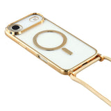 EIDERWOOD iPhone Air Flexible Plastic Case with Adjustable Strap - MagSafe Compatible - Transparent / Gold