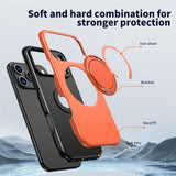 EIDERWOOD iPhone 17 Pro Case with Rotating Kickstand - MagSafe Compatible - Orange