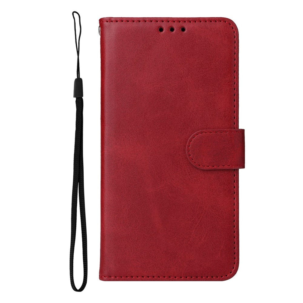 Samsung Galaxy S23 Ultra Leather Flip Case w. Wallet - Red