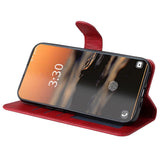 Samsung Galaxy S23 Ultra Leather Flip Case w. Wallet - Red