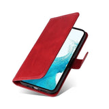 Samsung Galaxy S23 Leather Flip Case w. Wallet - Red