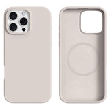 iPhone 16 Pro Max 2-in-1 Silicone & Hard Plastic Case - MagSafe Compatible - Beige