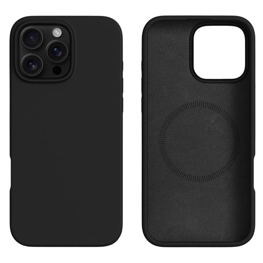 iPhone 16 Pro Max 2-in-1 Silicone & Hard Plastic Case - MagSafe Compatible - Black