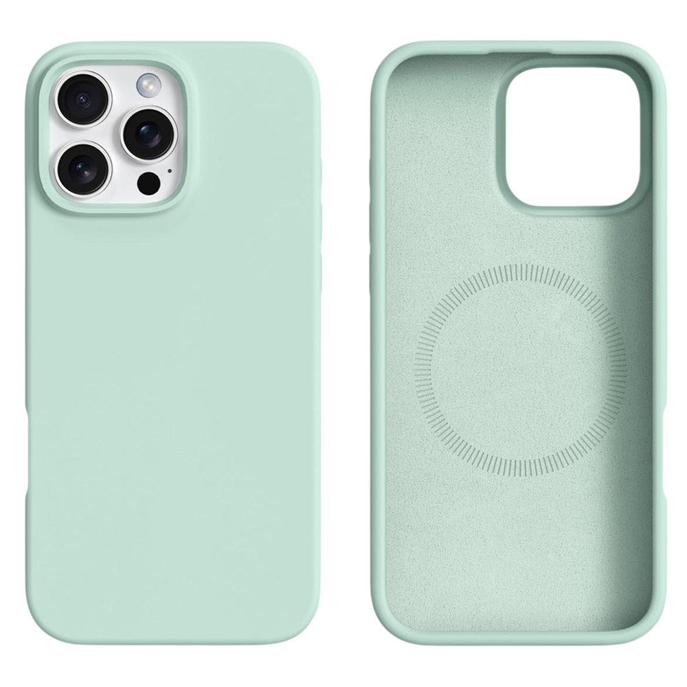 iPhone 16 Pro Max 2-in-1 Silicone & Hard Plastic Case - MagSafe Compatible - Light Green