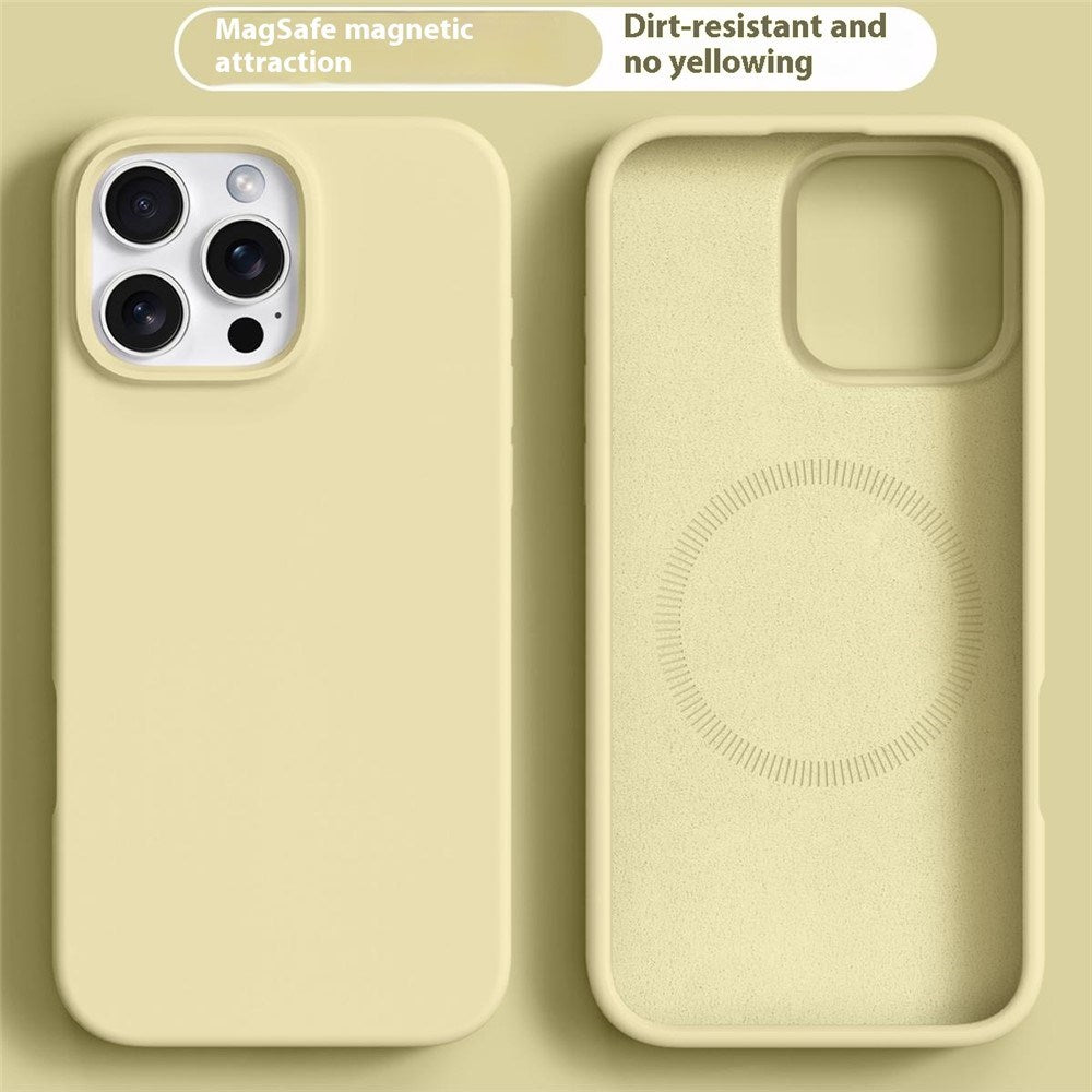 iPhone 16 Pro Max 2-in-1 Silicone & Hard Plastic Case - MagSafe Compatible - Yellow