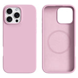 iPhone 16 Pro Max 2-in-1 Silicone & Hard Plastic Case - MagSafe Compatible - Pink