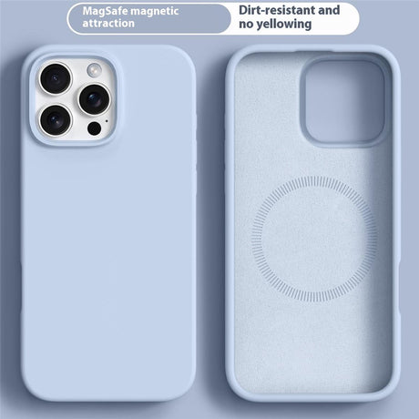 iPhone 16 Pro Max 2-in-1 Silicone & Hard Plastic Case - MagSafe Compatible - Light Blue