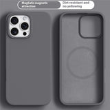 iPhone 16 Pro 2-in-1 Silicone & Hard Plastic Case - MagSafe Compatible - Dark Grey