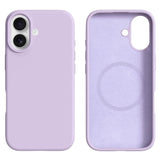 iPhone 16 2-in-1 Silicone & Hard Plastic Case - MagSafe Compatible - Purple