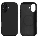 iPhone 16 2-in-1 Silicone & Hard Plastic Case - MagSafe Compatible - Black