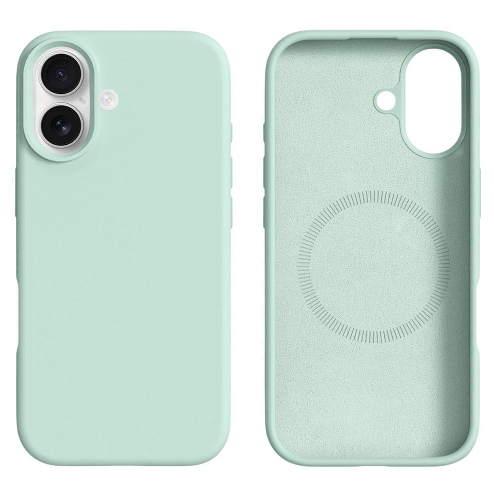 iPhone 16 2-in-1 Silicone & Hard Plastic Case - MagSafe Compatible - Light Green