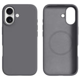 iPhone 17 2-in-1 Silicone & Hard Plastic Case- MagSafe Compatible - Dark Gray