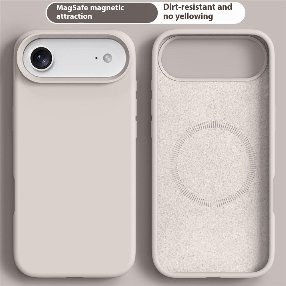 iPhone Air 2-in-1 Silicone & Hard Plastic Case- MagSafe Compatible - White