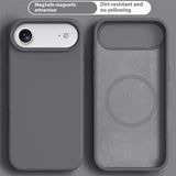 iPhone Air 2-in-1 Silicone & Hard Plastic Case- MagSafe Compatible - Dark gray