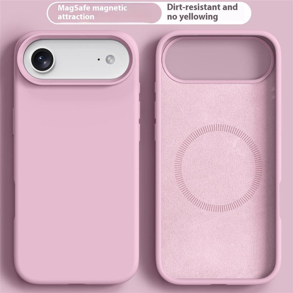 iPhone Air 2-in-1 Silicone & Hard Plastic Case- MagSafe Compatible - Pink