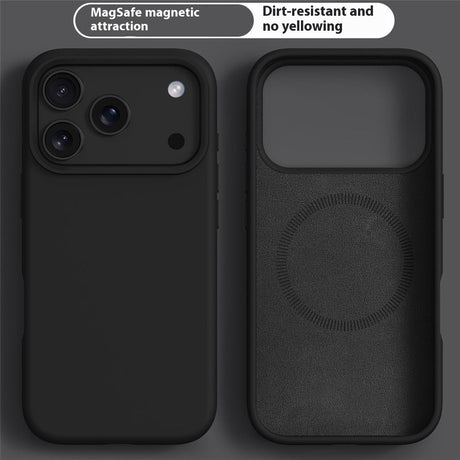iPhone 17 Pro 2-in-1 Silicone & Hard Plastic Case- MagSafe Compatible - Black