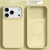 iPhone 17 Pro 2-in-1 Silicone & Hard Plastic Case- MagSafe Compatible - Yellow