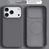 iPhone 17 Pro 2-in-1 Silicone & Hard Plastic Case- MagSafe Compatible - Dark gray