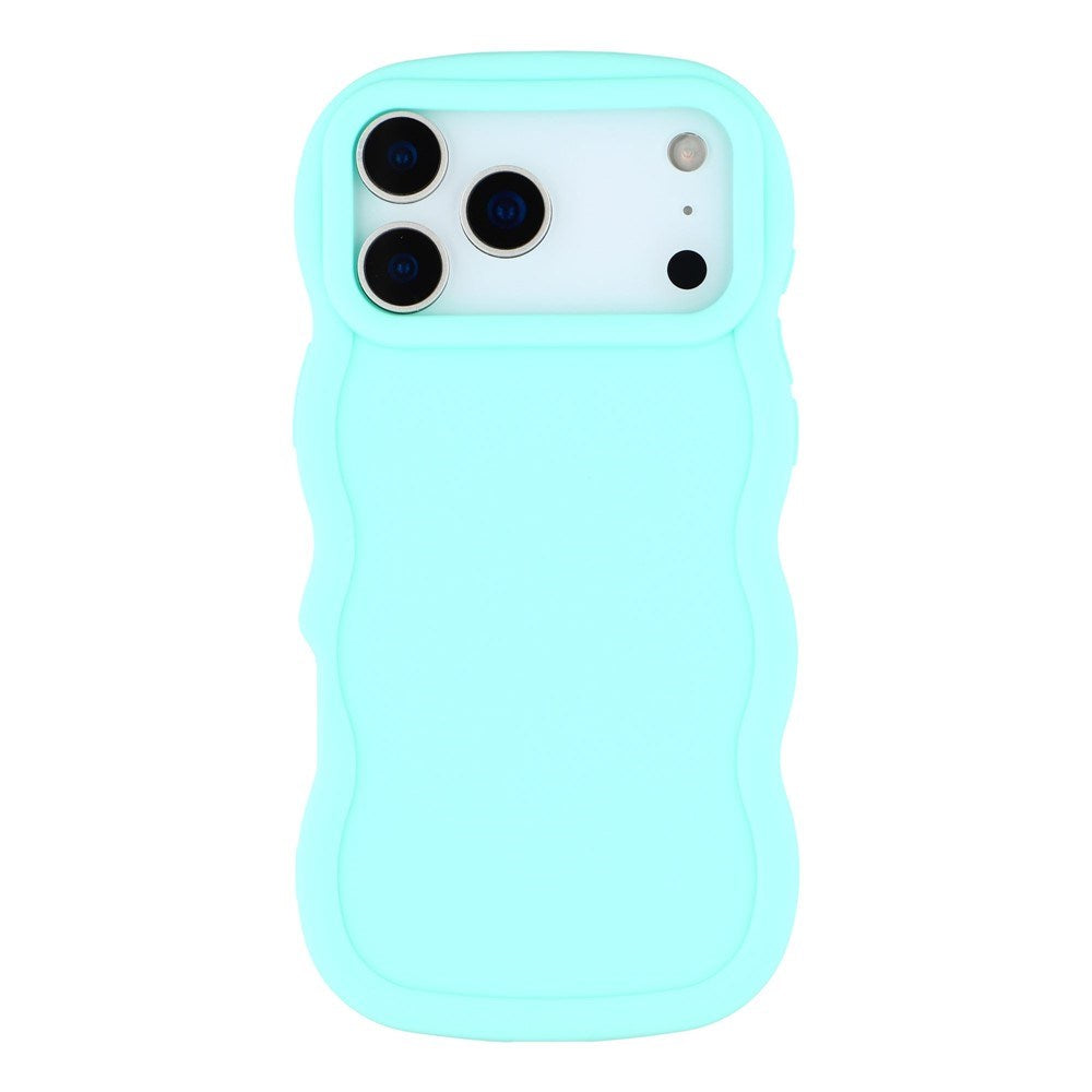 EIDERWOOD iPhone 17 Pro Max Flexible Plastic Wavy Case - Blue