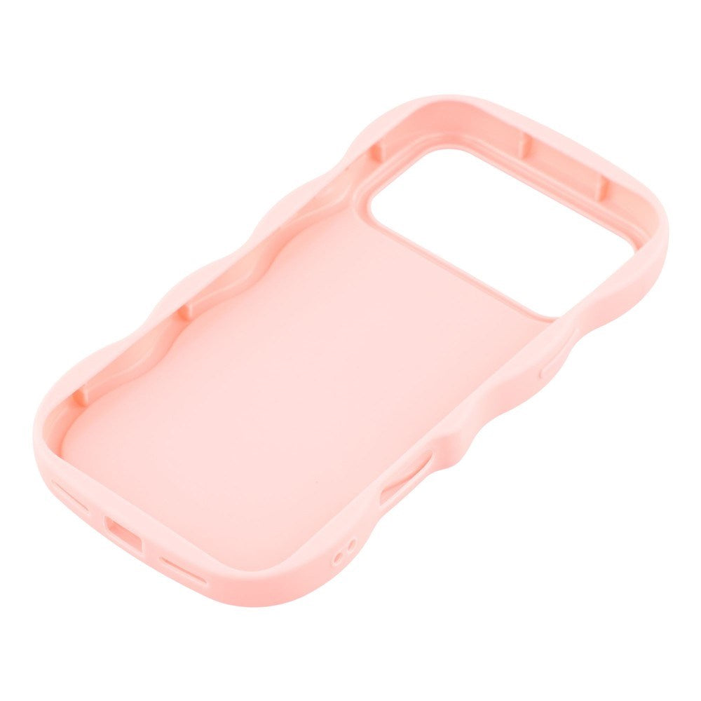 EIDERWOOD iPhone 17 Pro Flexible Plastic Wavy Case - Pink