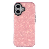 EIDERWOOD iPhone 17 Hybrid Plastic Case with Built-in Camera Lens Protection - Pearlescent Pattern / Pink