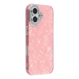 EIDERWOOD iPhone 17 Hybrid Plastic Case with Built-in Camera Lens Protection - Pearlescent Pattern / Pink
