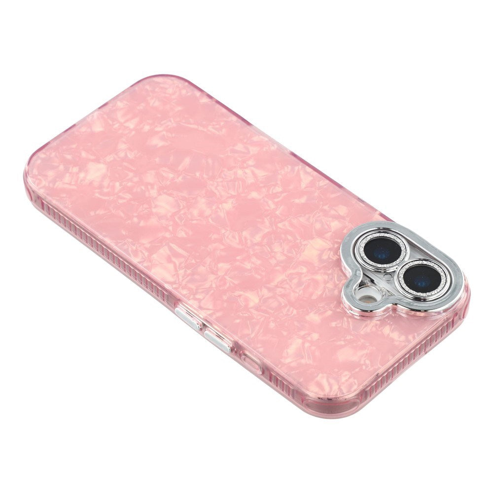 EIDERWOOD iPhone 17 Hybrid Plastic Case with Built-in Camera Lens Protection - Pearlescent Pattern / Pink
