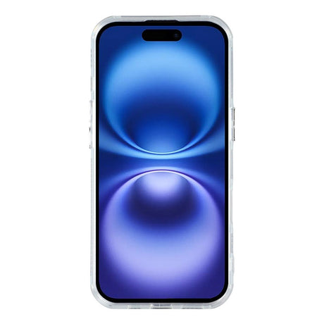 EIDERWOOD iPhone 17 Hybrid Plastic Case with Built-in Camera Lens Protection - Pearlescent Pattern / White