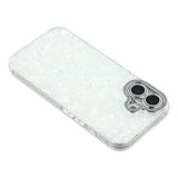 EIDERWOOD iPhone 17 Hybrid Plastic Case with Built-in Camera Lens Protection - Pearlescent Pattern / White