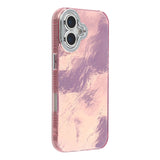EIDERWOOD iPhone 17 Hybrid Plastic Case with Built-in Camera Lens Protection - Foil Pattern / Pink
