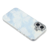 EIDERWOOD iPhone 17 Hybrid Plastic Case with Built-in Camera Lens Protection - Foil Pattern / Silver