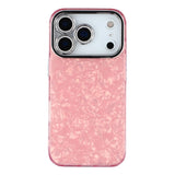 EIDERWOOD iPhone 17 Pro Hybrid Plastic Case with Built-in Camera Lens Protection - Pearlescent Pattern / Pink