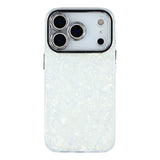EIDERWOOD iPhone 17 Pro Hybrid Plastic Case with Built-in Camera Lens Protection - Pearlescent Pattern / White