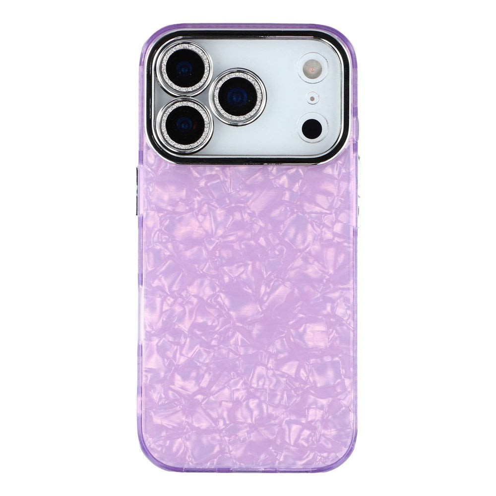 EIDERWOOD iPhone 17 Pro Hybrid Plastic Case with Built-in Camera Lens Protection - Pearlescent Pattern / Purple
