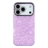 EIDERWOOD iPhone 17 Pro Hybrid Plastic Case with Built-in Camera Lens Protection - Pearlescent Pattern / Purple