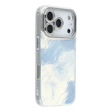 EIDERWOOD iPhone 17 Pro Hybrid Plastic Case with Built-in Camera Lens Protection - Foil Pattern / Silver