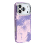 EIDERWOOD iPhone 17 Pro Hybrid Plastic Case with Built-in Camera Lens Protection - Foil Pattern / Purple