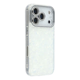 EIDERWOOD iPhone 17 Pro Max Hybrid Plastic Case with Built-in Camera Lens Protection - Pearlescent Pattern / White
