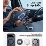 Google Pixel 10 Pro XL TORRAS Ostand L1 Hybrid Case with Kickstand – MagSafe Compatible – Black