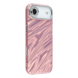 EIDERWOOD iPhone Air Hybrid Plastic Case with Built-in Camera Lens Protection - Wavy Pattern / Pink