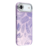 EIDERWOOD iPhone Air Hybrid Plastic Case with Built-in Camera Lens Protection - Brush Stroke Pattern / Purple