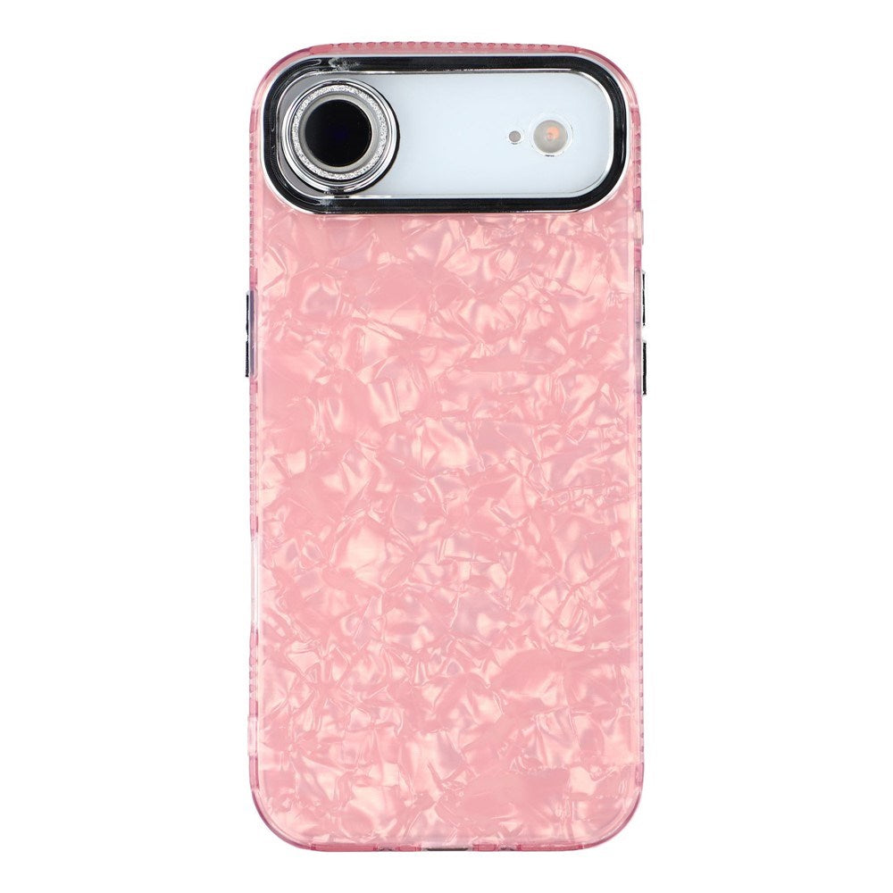 EIDERWOOD iPhone Air Hybrid Plastic Case with Built-in Camera Lens Protection - Pearlescent Pattern / Pink
