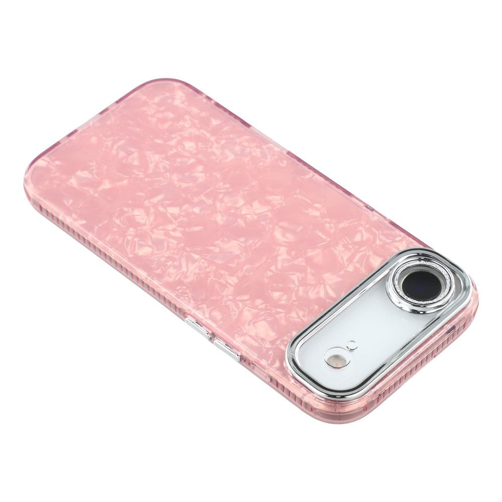 EIDERWOOD iPhone Air Hybrid Plastic Case with Built-in Camera Lens Protection - Pearlescent Pattern / Pink